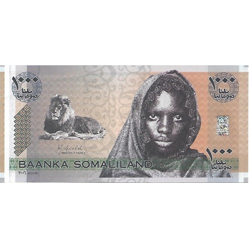 2006 - Somalilandia PIC CS1a billete de 1000 Shillings S/C