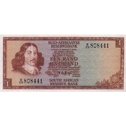 1973 - Sur Africa PIC 116a billete de 1 Rand S/C