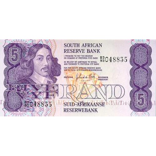 1990 - South Africa 5 Rand banknote PIC 119e UNC