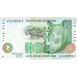 1993 - Sur Africa PIC 123a billete de 10 Rand S/C