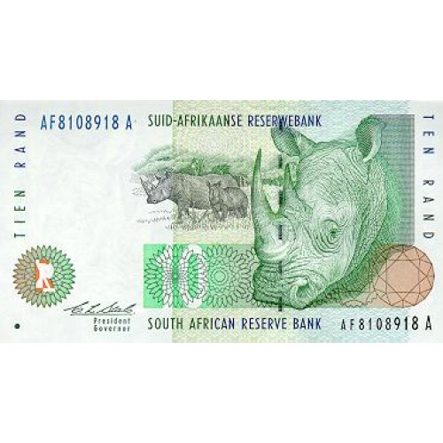 1999 - South Africa 10 Rand banknote PIC 123b UNC