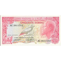 1977 - Santo Tomé y Príncipe PIC 52a billete de 50 Dobras S/C