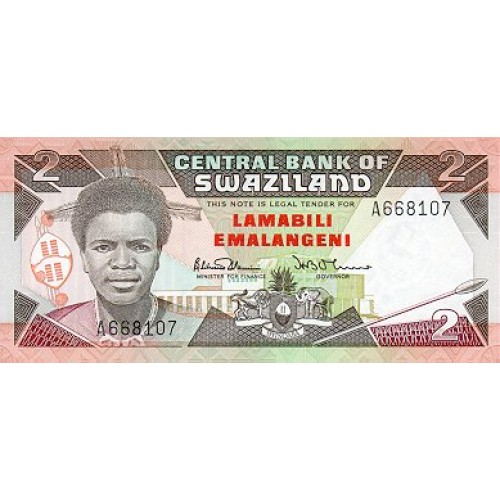 1987 - Swaziland 10 Lilangeli banknote PIC 13 UNC