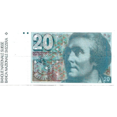 1983 - Switzerland 20 Francs banknote PIC 55e VF