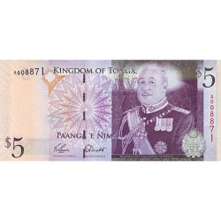 2008 - Tonga P39 5 Pa´anga banknote