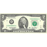 2003A - United States 2 Dollars banknote Letter G PIC 516b UNC