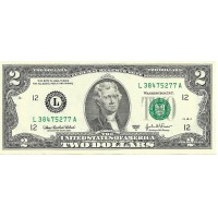 2003A - United States 2 Dollars banknote Letter L PIC 516b UNC