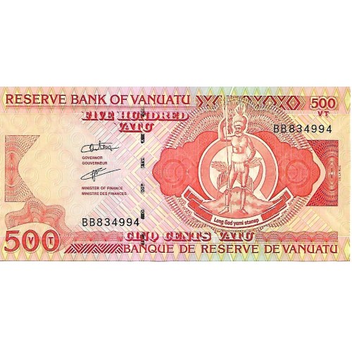 ND - Vanuatu 500 Vatu banknote PIC NEW UNC