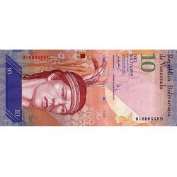 2009 - Venezuela P90b 10 Bolivares Banknote UNC