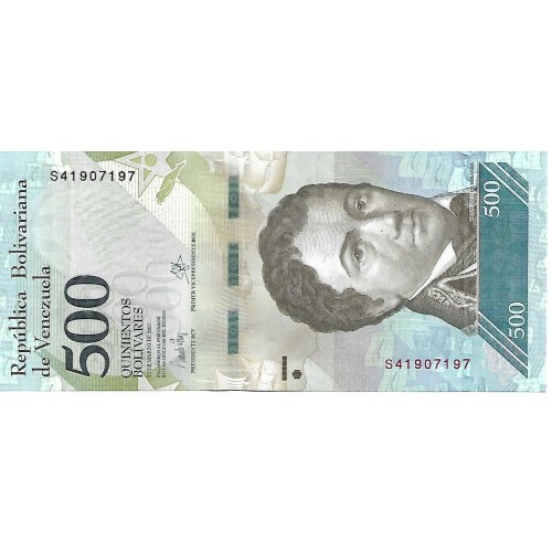 2017 - Venezuela P94b billete de 500 Bolívares S/C
