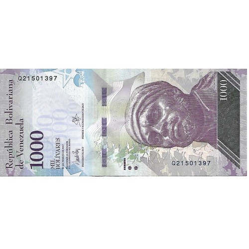 2017 - Venezuela P95b billete de 1000 Bolívares S/C