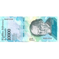 2017 - Venezuela P98b 10000 Bolivares banknote UNC