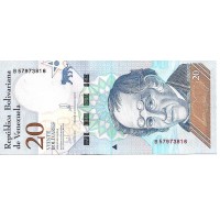 2018 - Venezuela P104 20 Bolivares banknote UNC
