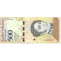 2018 - Venezuela P108b billete de 500 Bolívares S/C
