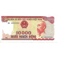 1993 -  Vietnam 10,000 Dong banknote PIC 115 XF